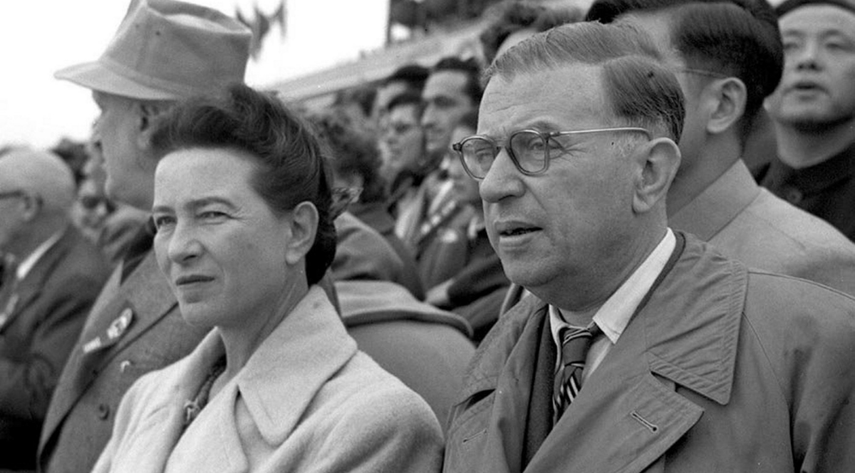 Simone de Beauvoir og Jean-Paul Sartre i Beijing, 1955, Wikimedia Commons